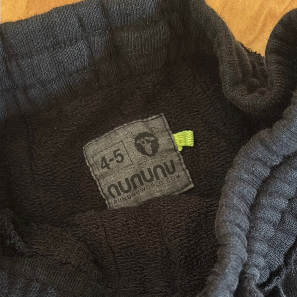 Nununu Kids Black Casual Shorts - Picture 4 of 5